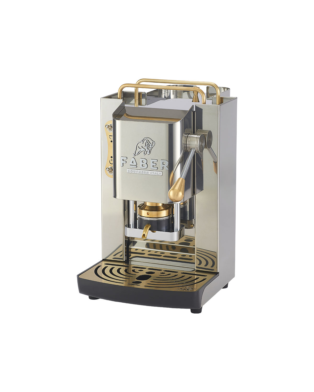 faber-pro-deluxe-3-0-macchina-caff-a-cialde-mirror-ottone-98 image 1