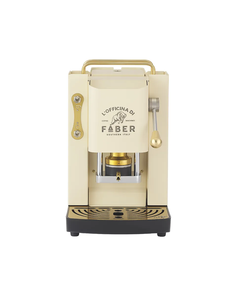 faber-pro-deluxe-2-0-macchina-caff-a-cialde-ese-heritage-brass-95 image 1