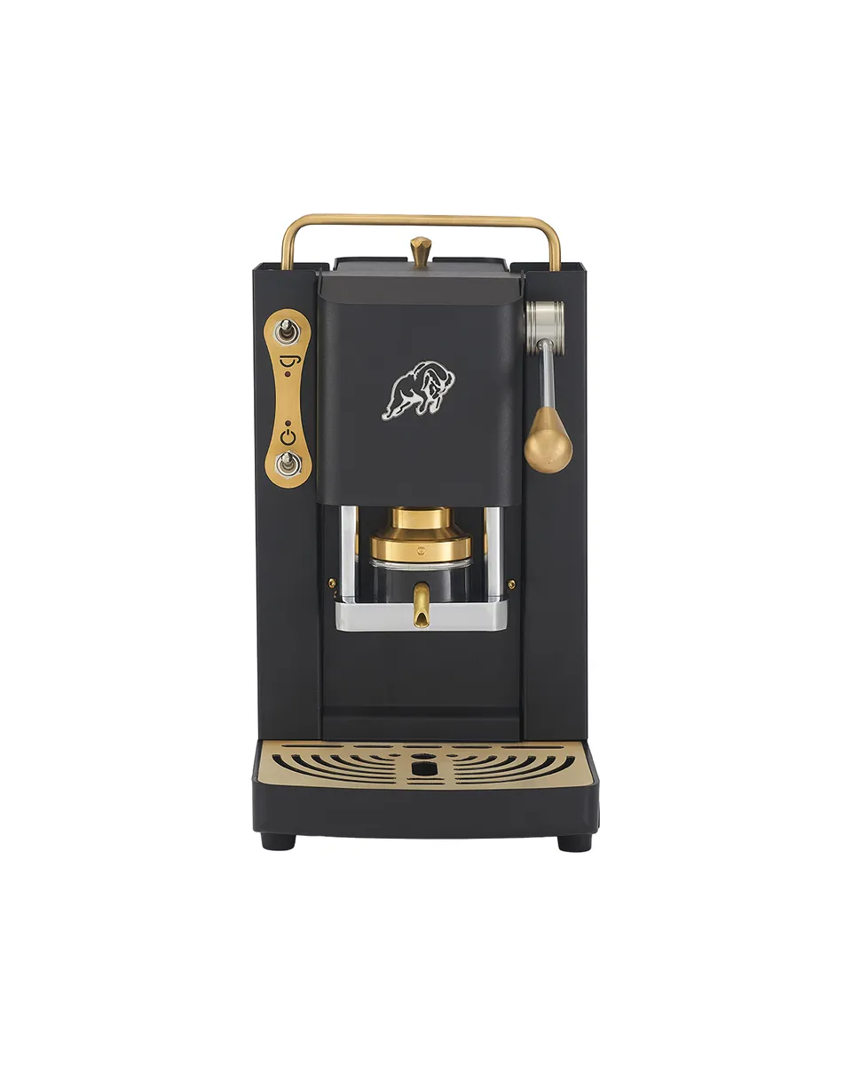 faber-pro-essential-3-0-macchina-caff-a-cialde-ese-nero-opaco-ottone-95-brass-th image 1