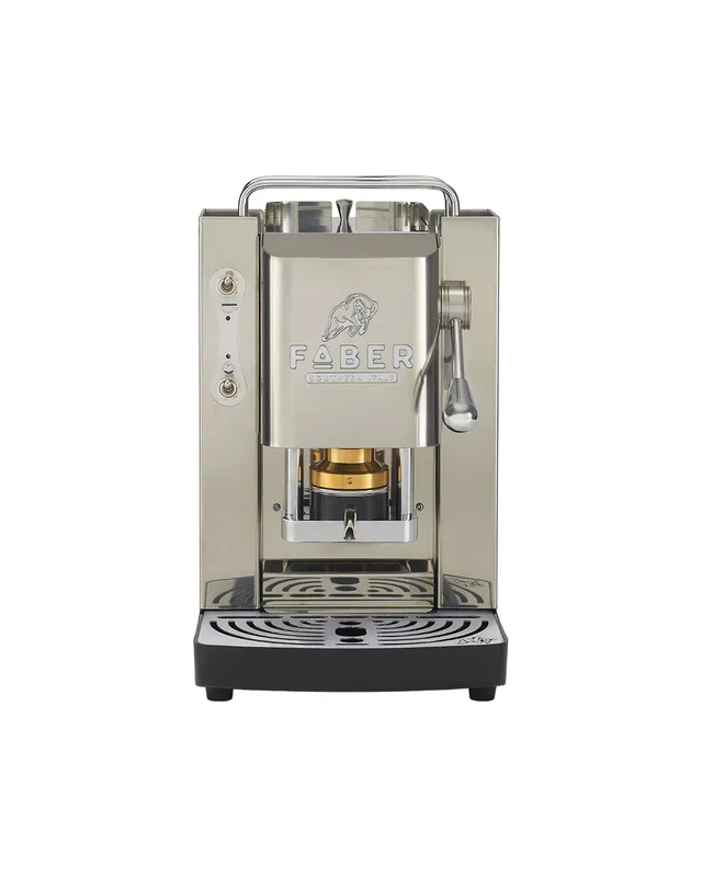 faber-pro-deluxe-3-0-macchina-caff-a-cialde-mirror-chrome-98-thermoblock-ottone image 1