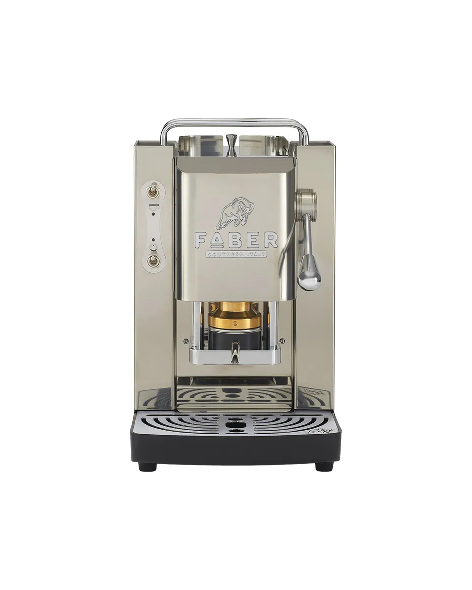 faber-pro-deluxe-3-0-macchina-caff-a-cialde-mirror-chrome-98-thermoblock-ottone image 1