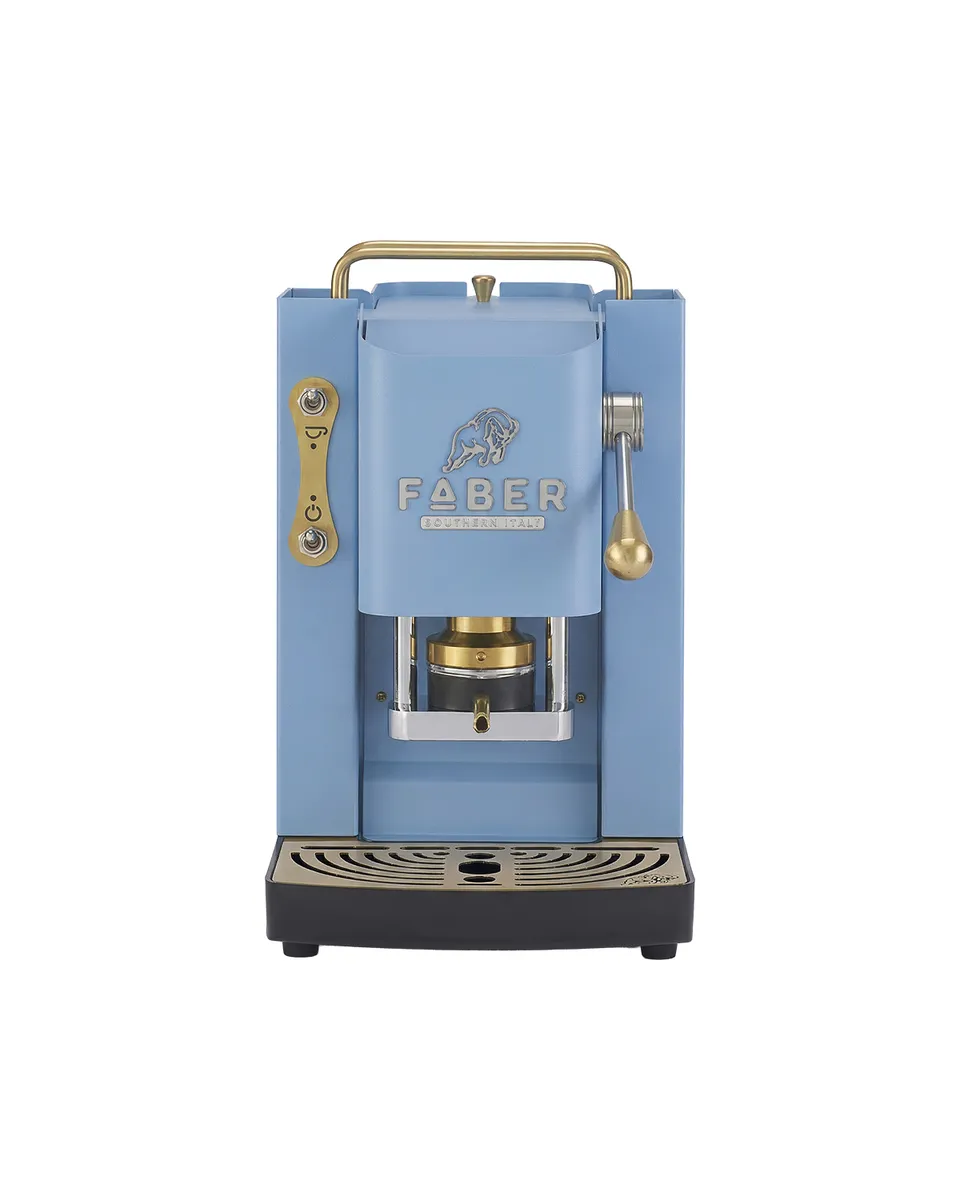 faber-pro-deluxe-3-0-turquoise-brass-macchina-per-caff-a-cialde-90 image 1