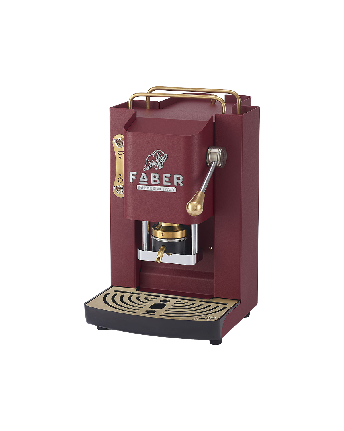 faber-pro-deluxe-3-0-macchina-caff-ese-rosso-ciliegia-ottone-90-thermoblock image 2