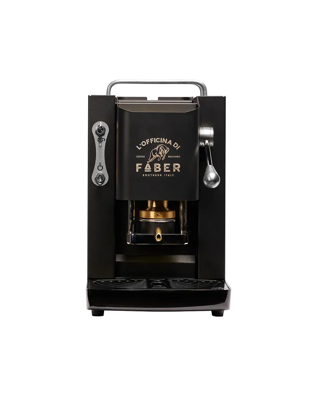 faber-pro-deluxe-2-0-macchina-caff-a-cialde-ese-nero-opaco-cromato image 1