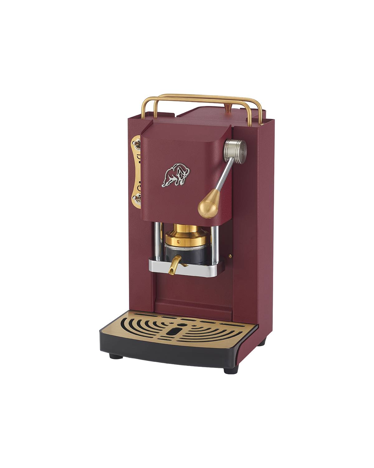 faber-pro-essential-3-0-macchina-caff-a-cialde-cherry-red-ottone image 2