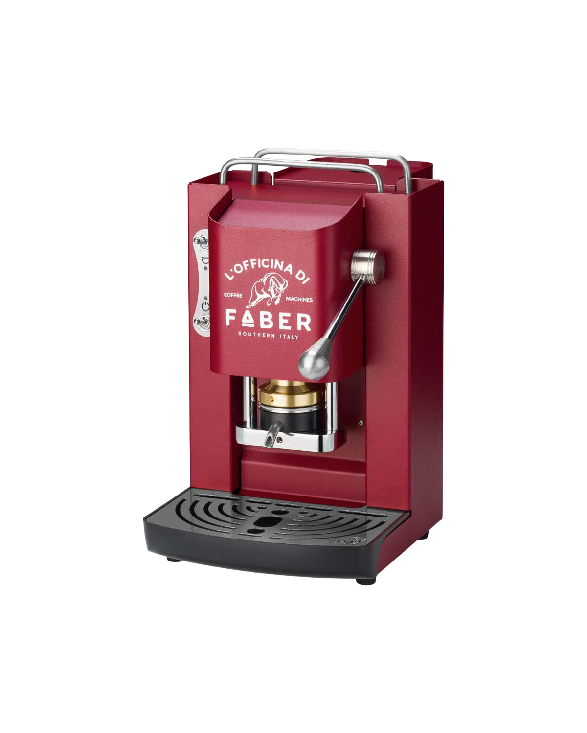 faber-pro-deluxe-2-0-macchina-caff-a-cialde-ese-cherry-red-95-con-elettrovalvola image 1