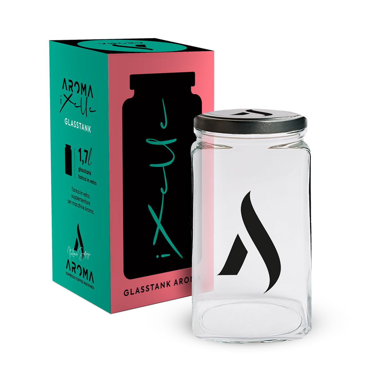 aroma-barattolo-ixelle-serbatoio-acqua-vetro-1700-ml image 3