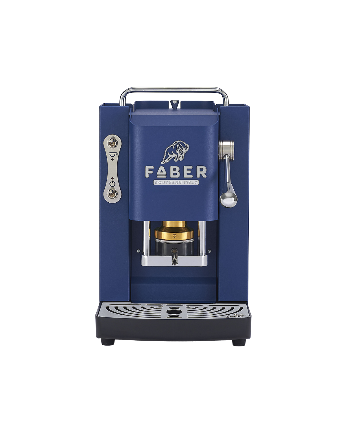 faber-pro-deluxe-3-0-macchina-caff-a-cialde-navy-blue-chrome-90 image 1