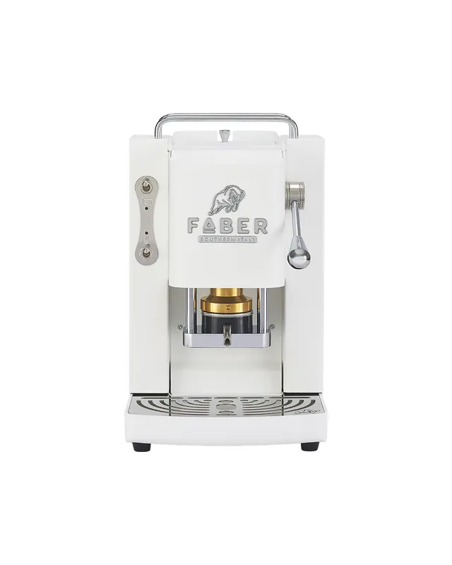 faber-pro-deluxe-3-0-macchina-a-cialde-ese-bianco-puro-cromo-95-thermoblock-otto image 1