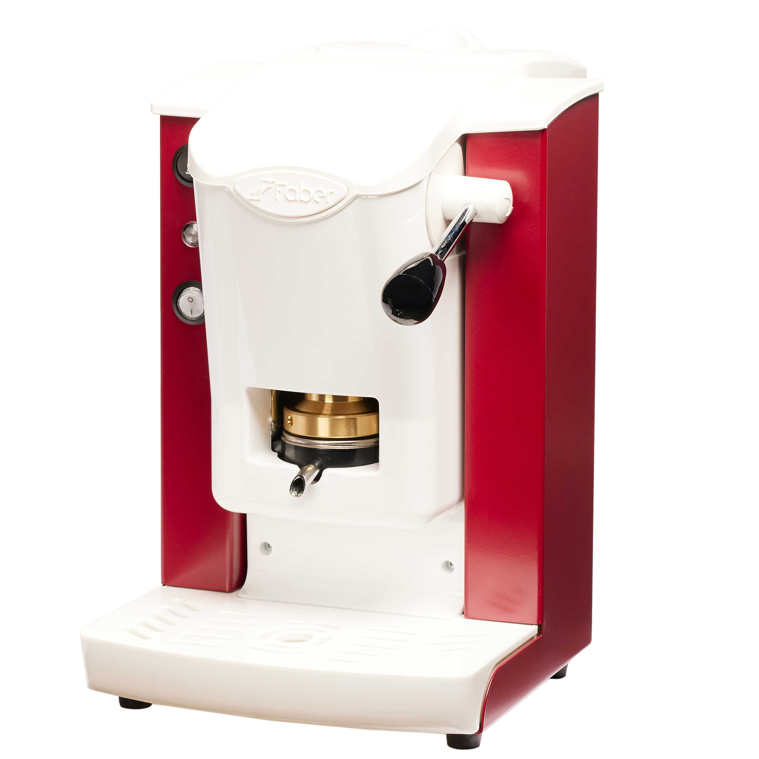 faber-slot-plast-2-0-macchina-per-caff-a-cialde-borgogna-bianco-95-estraibile image 2