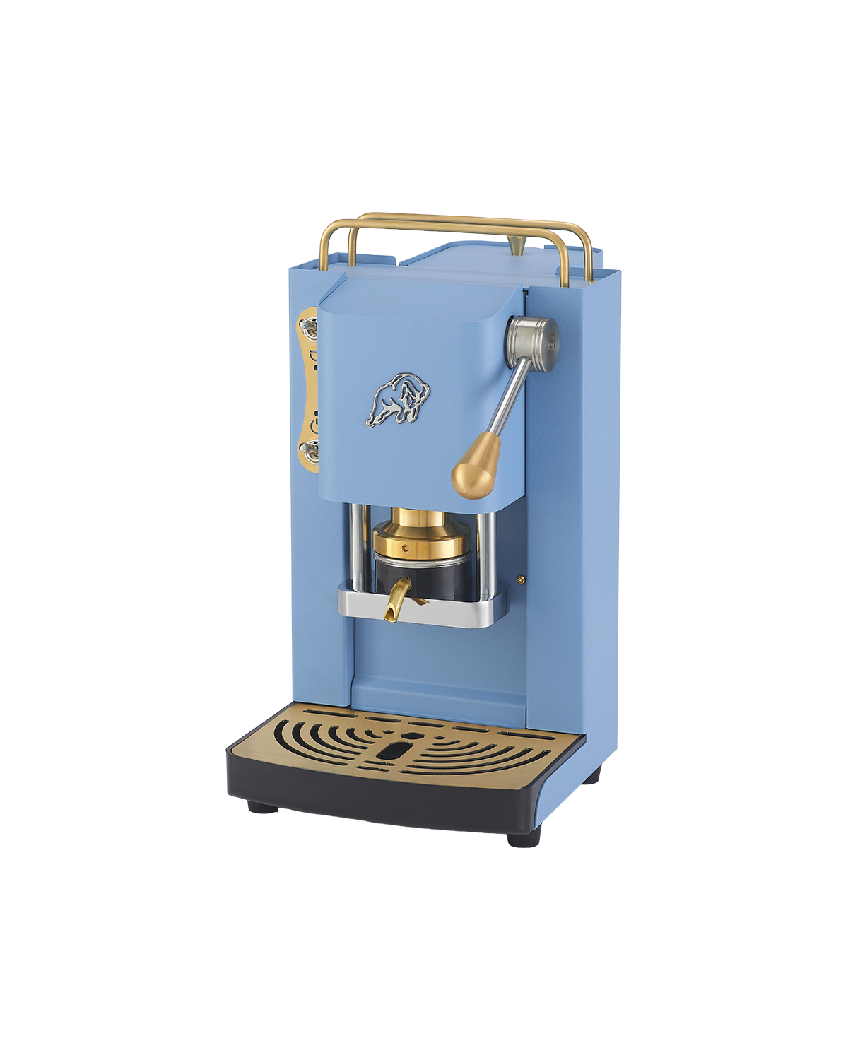 faber-pro-essential-3-0-macchina-caff-cialde-ese-turchese-ottone-95-brassthermob image 2