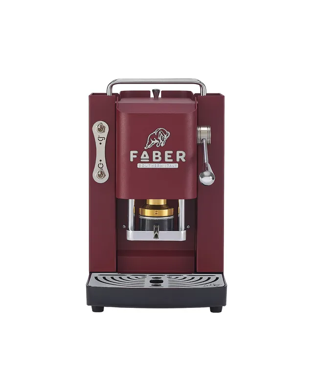 faber-pro-deluxe-3-0-macchina-caff-a-cialde-ese-rosso-ciliegia-cromata image 1