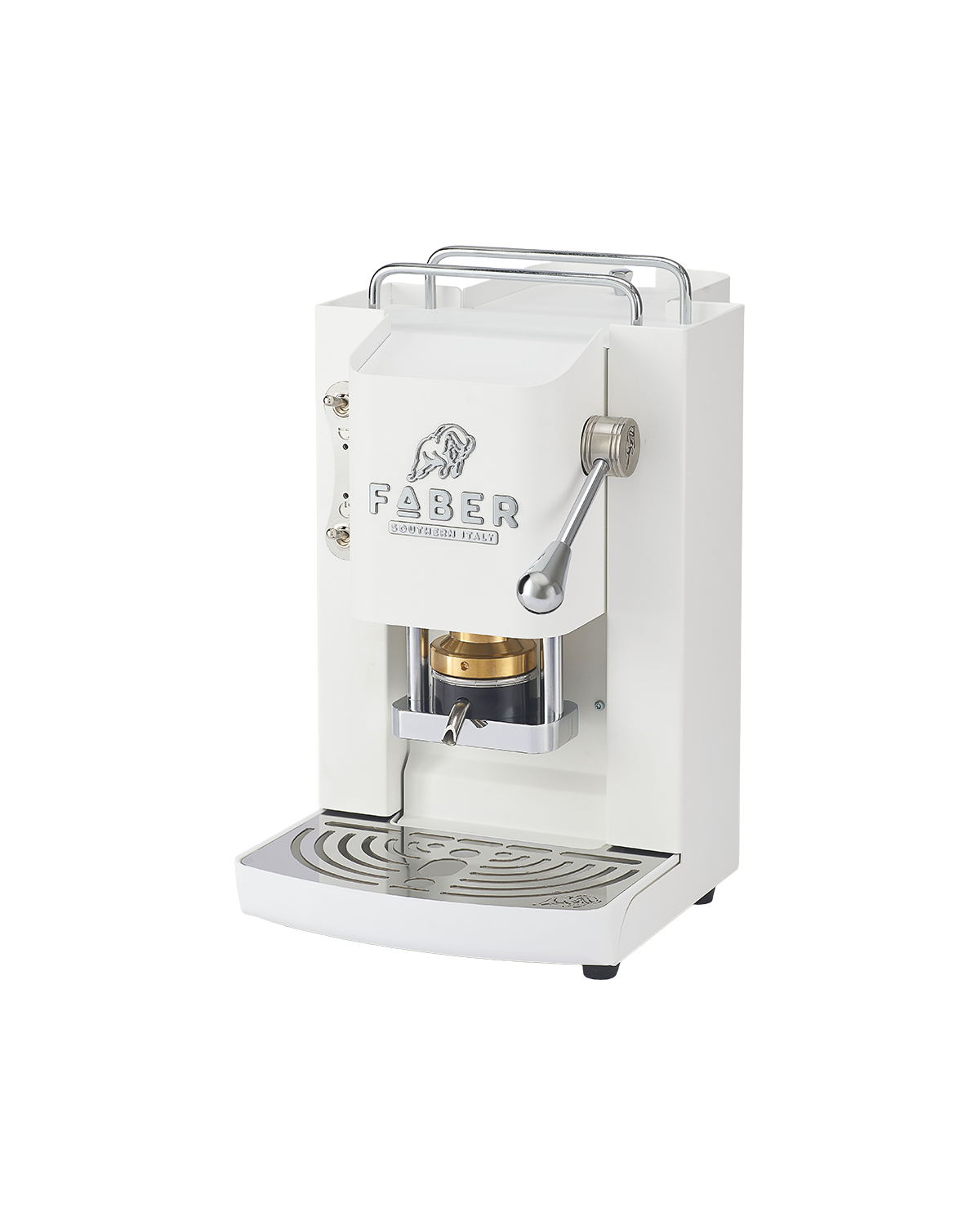 faber-pro-deluxe-3-0-macchina-per-caff-a-cialde-pure-white-chrome-95 image 2