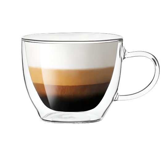 caffitaly-set-2-tazze-cappuccino-vetro-doppia-parete-con-piattini-bamboo image 1