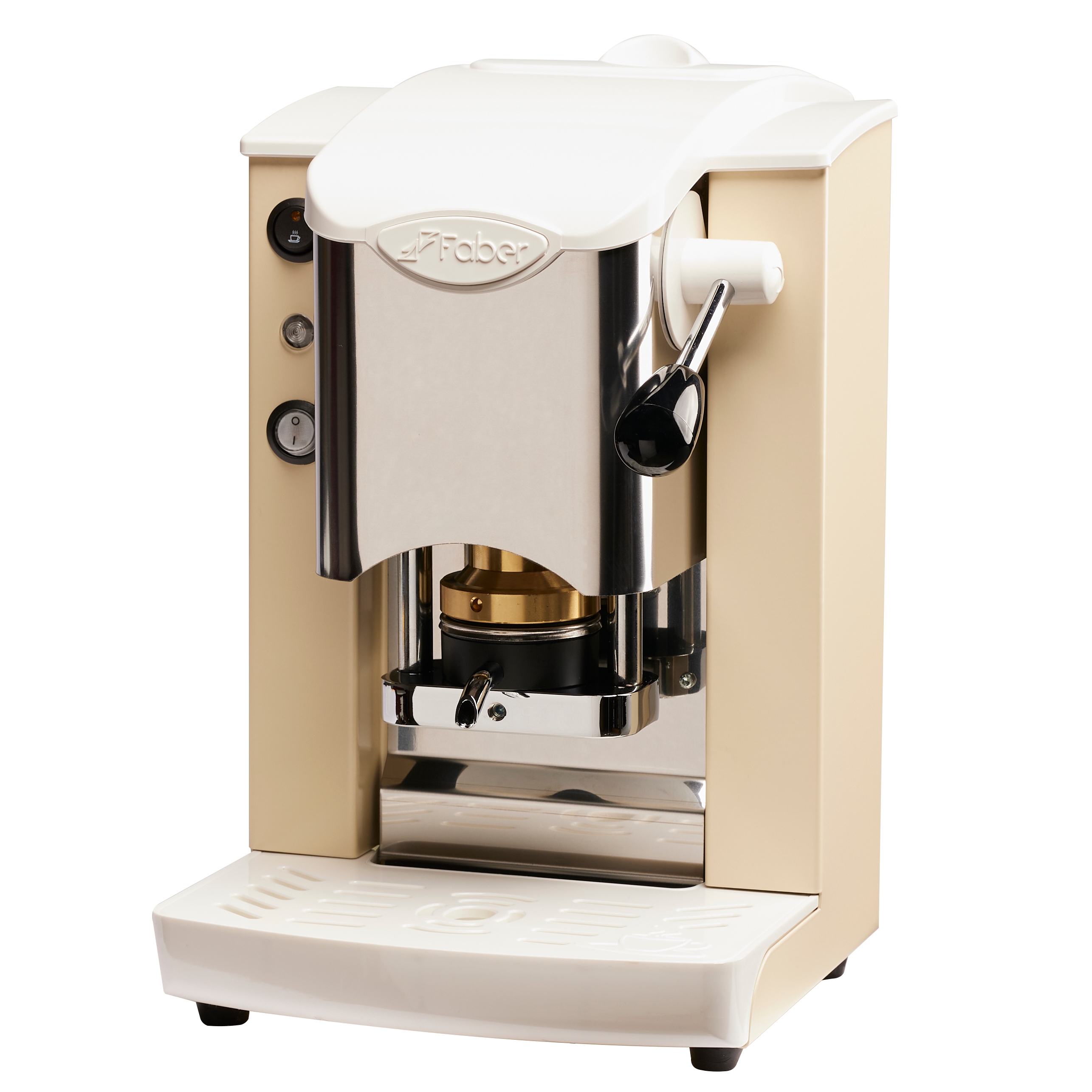 faber-slot-inox-2-0-macchina-caff-a-cialde-ese-sabbia-bianco-95-estraibile image 2