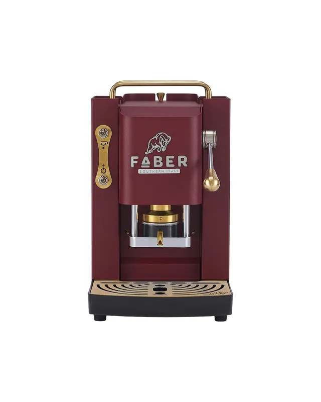 faber-pro-deluxe-3-0-macchina-caff-a-cialde-cherry-ottone-95 image 1