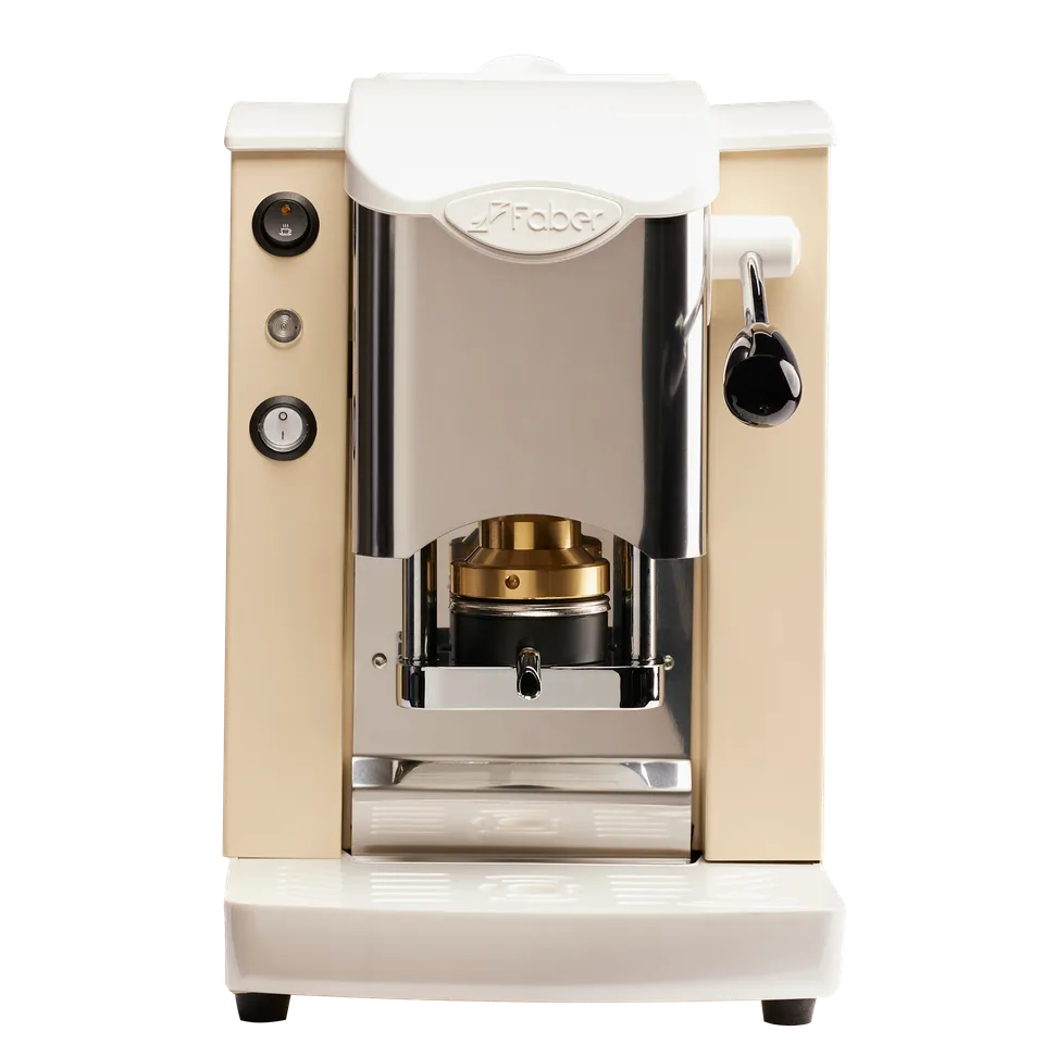 faber-slot-inox-2-0-macchina-caff-a-cialde-ese-sabbia-bianco-95-estraibile image 1