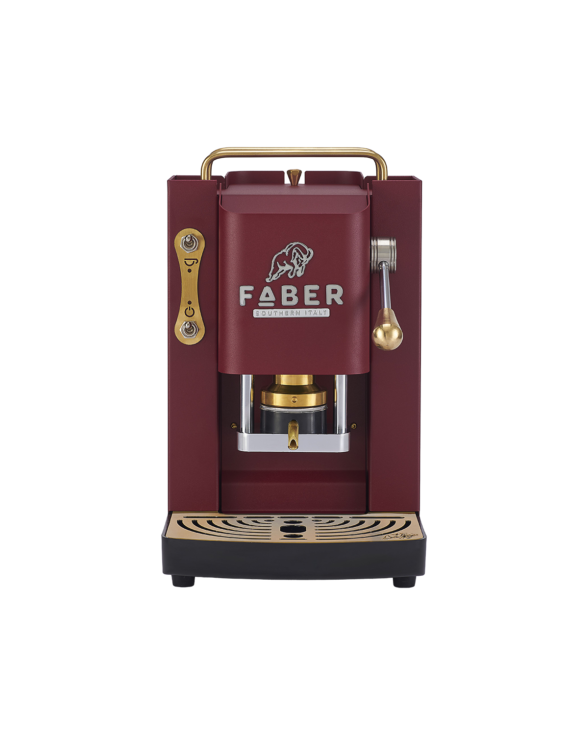 faber-pro-deluxe-3-0-macchina-caff-ese-rosso-ciliegia-ottone-90-thermoblock image 1