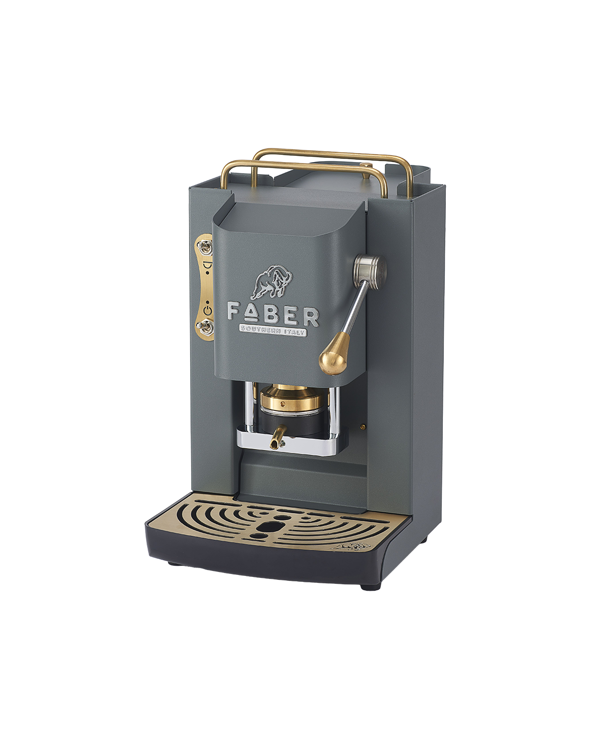 faber-pro-deluxe-3-0-macchina-caff-a-cialde-daytona-grey-ottone-2 image 2