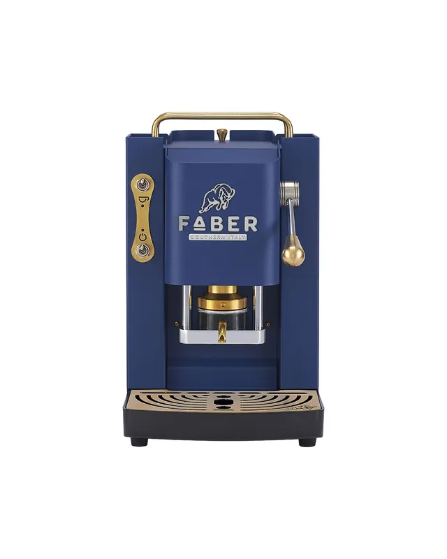 faber-pro-deluxe-3-0-macchina-caff-a-cialde-ese-blu-navy-ottone-brass-90 image 1