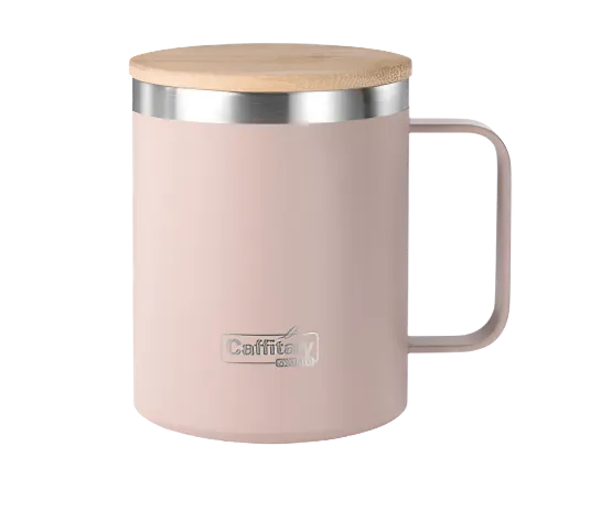 caffitaly-travel-mug-rosa-antico-acciaio-con-coperchio-bamboo image 1
