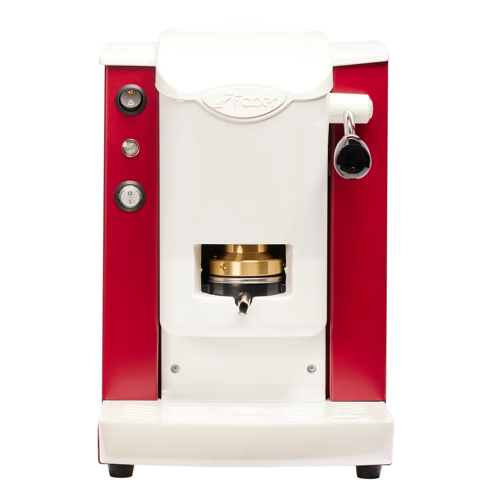 faber-slot-plast-2-0-macchina-per-caff-a-cialde-borgogna-bianco-95-estraibile image 1
