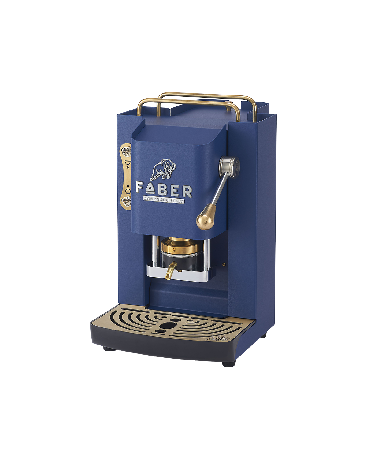 faber-pro-deluxe-3-0-macchina-caff-a-cialde-navy-blue-brass-95 image 2