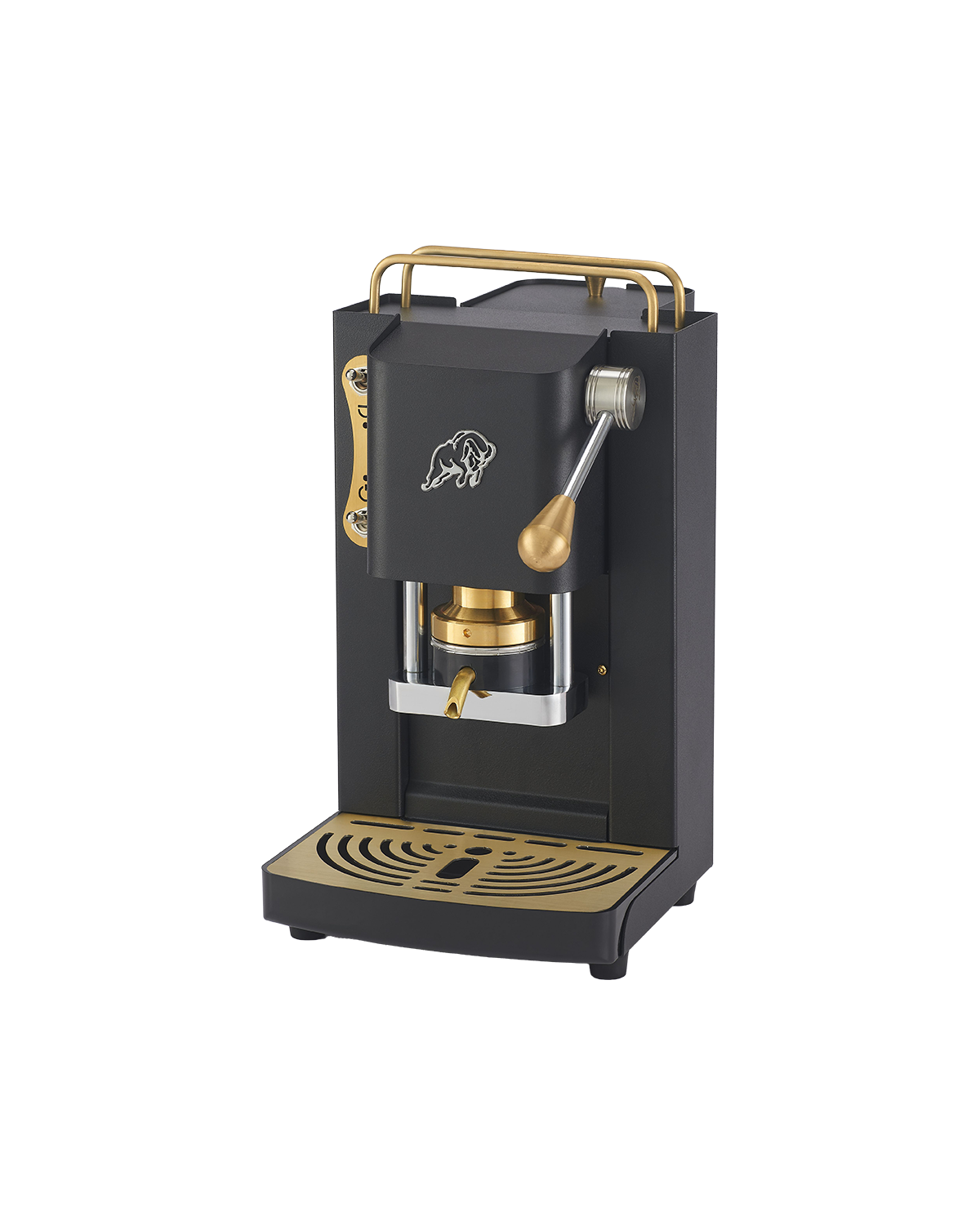 faber-pro-essential-3-0-macchina-caff-a-cialde-ese-nero-opaco-ottone-95-brass-th image 2