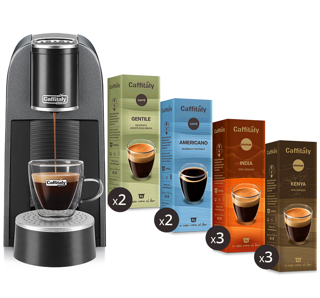 caffitaly-arka-grigia-automatica-pack-tre-macinini-100-capsule image 1