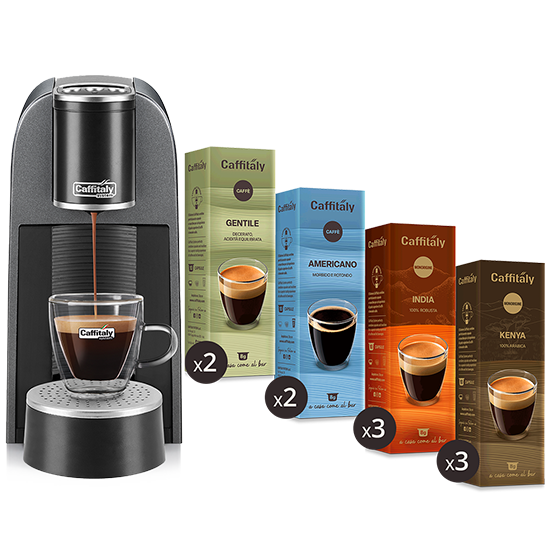 caffitaly-arka-grigia-automatica-pack-tre-macinini-100-capsule image 2
