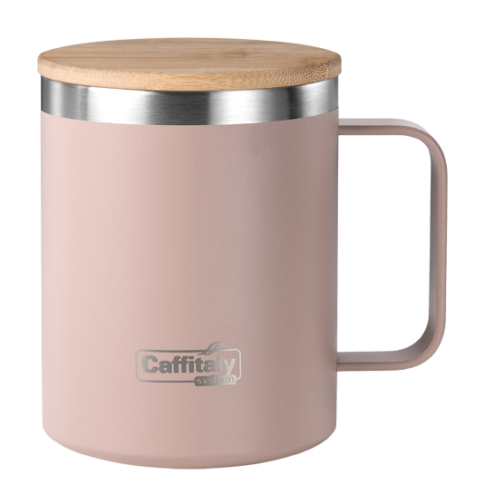 caffitaly-travel-mug-rosa-antico-acciaio-con-coperchio-bamboo image 3